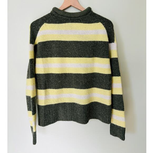 Madewell Wool Blend Striped Sweater Size Medium - Picture 5 of 9